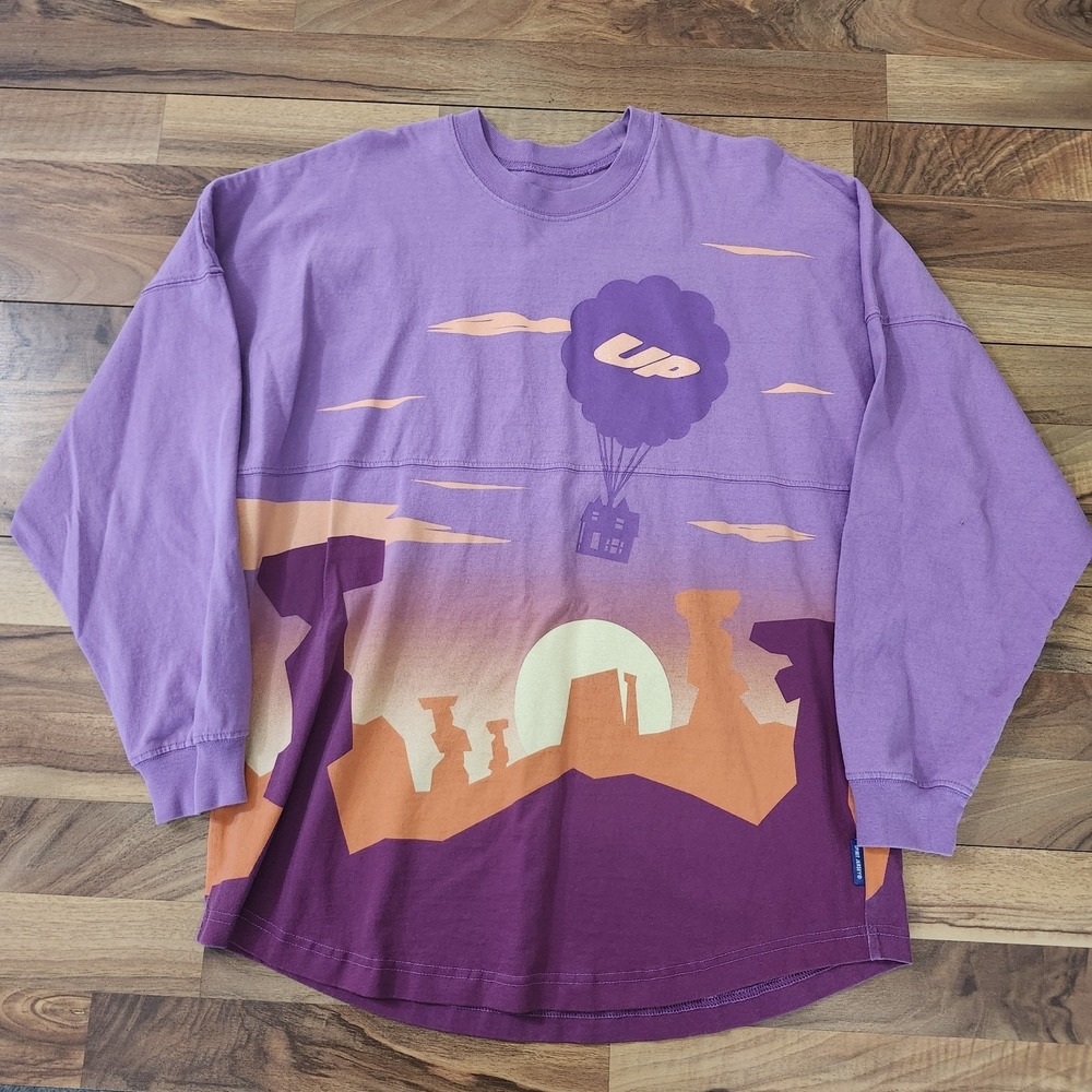Disney Parks Paradise Falls KevinUp Spirit Jersey Long-Sleeve Shirt Size Medium - Picture 5 of 16